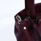 Сумка-мешок RICHET на молнии, наружный карман, длинный ремень, цвет бордовый - Фото 5