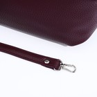 Сумка-мешок RICHET на молнии, наружный карман, длинный ремень, цвет бордовый - Фото 6