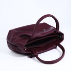Сумка-мешок RICHET на молнии, наружный карман, длинный ремень, цвет бордовый - Фото 7