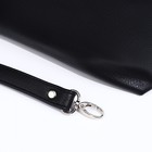 Сумка кросс-боди RICHET на молнии, наружный карман, цвет чёрный - фото 22195912