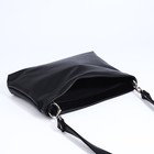 Сумка кросс-боди RICHET на молнии, наружный карман, цвет чёрный - фото 22195913