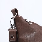 Сумка кросс-боди RICHET на молнии, наружный карман, цвет коричневый/бежевый - фото 12001579