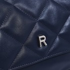 Сумка-мессенджер RICHET на магните, наружный карман, длинный ремень, цвет синий - фото 12001598