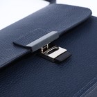 Сумка женская RICHET на клапане, длинный ремень, цвет синий - фото 22196014