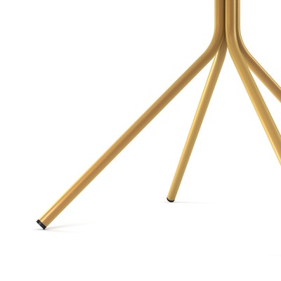 Столик журнальный, 410х410х515, Золото/Бетон хафит