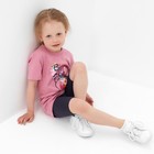 Футболка для девочки Born to be Fabulous, сиреневая, рост 110 см - Фото 5
