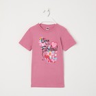 Футболка для девочки Born to be Fabulous, сиреневая, рост 110 см - Фото 7