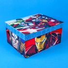 Коробка подарочная складная с крышкой, 31х25,5х16, Мстители - фото 2085788
