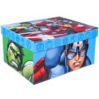 Коробка подарочная складная с крышкой, 31 х 25,5 х 16 "Супер-герои", Мстители - фото 6903883