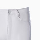 Джинсы женские укороченные, цвет белый, размер 44 (27) - Фото 6