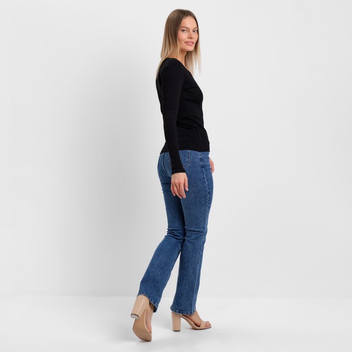 Джинсы-клёш женские, цвет синий, размер 28 62720