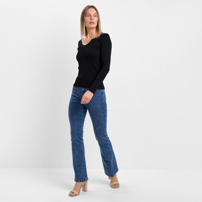 Джинсы-клёш женские, цвет синий, размер 29 62721