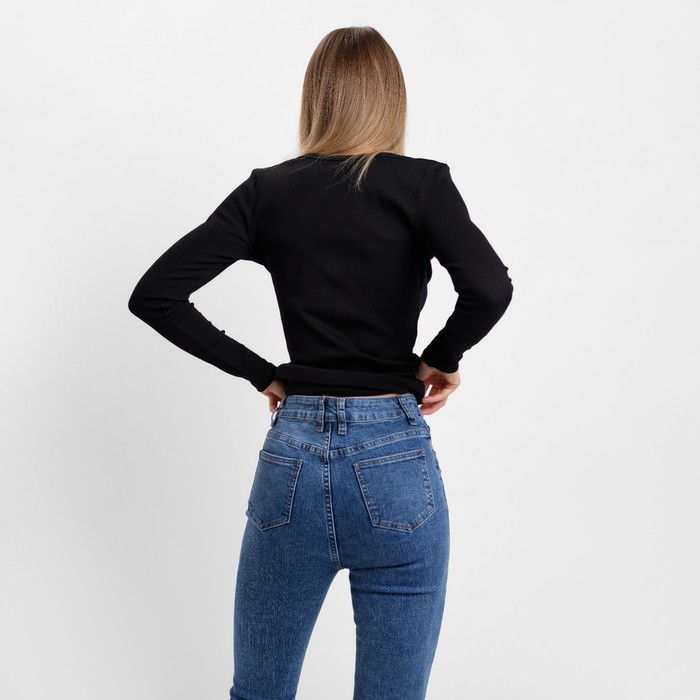 Джинсы-клёш женские, цвет синий, размер 29 62721