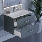Тумба под раковину Uperwood Foster 70 см, подвесная, серый графит - Фото 5