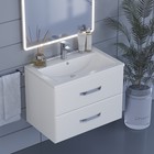 Тумба с раковиной Uperwood Foster 70 см, подвесная, белая - Фото 1