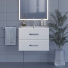 Тумба с раковиной Uperwood Foster 70 см, подвесная, белая - Фото 2