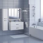 Тумба с раковиной Uperwood Foster 100 см, подвесная, белая - Фото 5