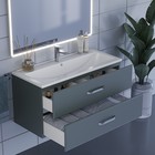 Тумба с раковиной Uperwood Foster 100 см, подвесная, серый графит - Фото 8