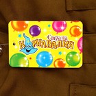 Карнавальный костюм военного: платье с длинными рукавами, пилотка, ремень, габардин, п/э, размер 30, 110-116 см - Фото 6