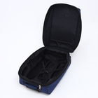 Чемодан малый 20" на молнии, с увеличением, наружный карман, 2 колеса, цвет синий - фото 24647940