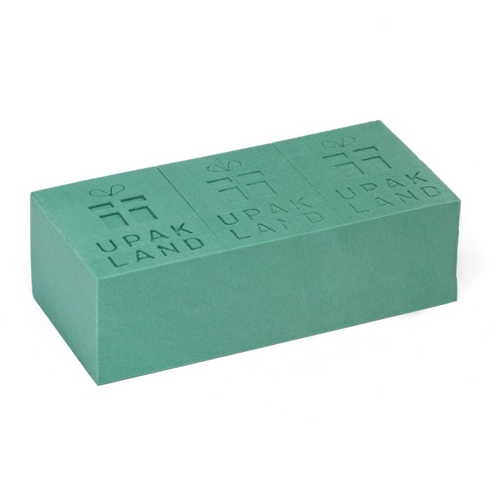 Губка флористическая для живых цветов «UPAK LAND» 22,5 Х 10,5 Х 7 см 10 шт. - Фото 1