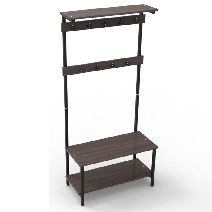 Вешалка «ВГР-5»,  каркас чёрный, цвет  ясень темный шимо