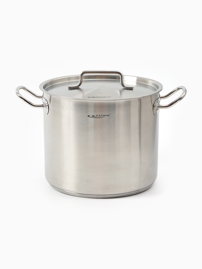 УЦЕНКА Кастрюля из нержавеющей стали «Общепит», d=24 см, h=20 см, 9 л, индукция - Фото 1