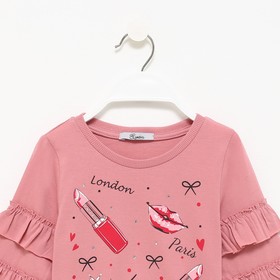 

Свитшот для девочки, цвет пудровый, рост 98 см