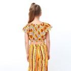 Комплект (топ/брюки) для девочки, цвет белый/оранжевый, рост 116 см - фото 805498023 Комплект (топ/брюки) для девочки, цвет белый/оранжевый, рост 116 см - фото 805498023