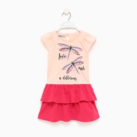 Платье для девочки, цвет персиковый/коралловый, рост 98 см