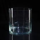 Ваза-подсвечник "Трубка 200", с белой свечой, 20х20 см, в сетке, цилиндр, стекло - Фото 2