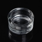 Стеклянный подсвечник на 1 свечу «Санта», 5.7?2.7 см (комплект 2 шт) - фото 22198245