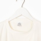 Костюм для девочки (футболка/шорты), цвет молочный, рост 146 см - фото 33629905