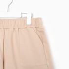 Костюм для девочки (футболка/шорты), цвет молочный, рост 158 см - фото 33629921