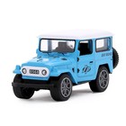 Машина металлическая «Джип», инерционная, цвет МИКС, в пакете - фото 24413098