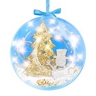 Набор для опытов «Новогодний шарик», снеговик с ёлочкой, в пакете - фото 108789691