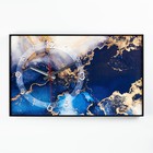 Часы-картина настенные, интерьерные "Мрамор", плавный ход, 57 х 35 х 4 см - фото 298571261