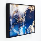 Часы-картина настенные, интерьерные "Мрамор", плавный ход, 57 х 35 х 4 см - Фото 2