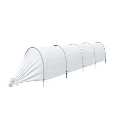 Парник прошитый, длина 4 м, 5 дуг из пластика, дуга L = 2 м, d = 20 мм, спанбонд 45 г/м², «Агроном»