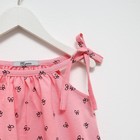 Платье для девочки, цвет розовый/чёрный, рост 104 - Фото 2