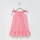 Платье для девочки, цвет розовый/чёрный, рост 104 - Фото 3