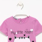 Футболка для девочки, цвет сиреневый, рост 116 - фото 42761557