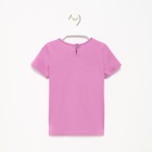 Футболка для девочки, цвет сиреневый, рост 116 - фото 42761558