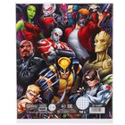 Тетрадь в клетку 48 л., картонная обложка, блок №2, белизна 75% (серые листы), «Марвел, Мстители» - Фото 4