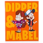 Тетрадь в клетку 48 л., картонная обложка, блок №2, белизна 75% (серые листы), «Гравити Фолз» - Фото 3