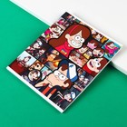 Тетрадь в клетку 48 л., картонная обложка, «Гравити Фолз» - Фото 3