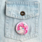 Значок закатной аниме «Девочка с розовыми волосами», d = 3,8 см - Фото 3