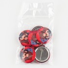 Значок закатной аниме «Девушка с розами», d = 3,8 см (комплект 10 шт) - фото 25324451