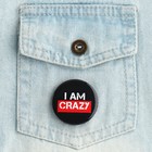 Значок закатной «Crazy», d = 3,8 см (комплект 10 шт) - фото 22200005