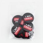 Значок закатной «Crazy», d = 3,8 см (комплект 10 шт) - фото 22200009